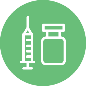Measles vaccines icon