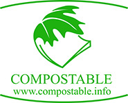 Compostable logo www.compostable.info