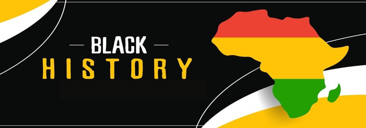 Black History text on banner