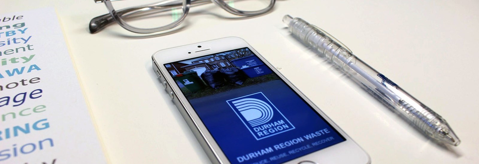 Durham Waste App on mobile device