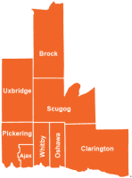 Map graphic of 8 Regional municipalities