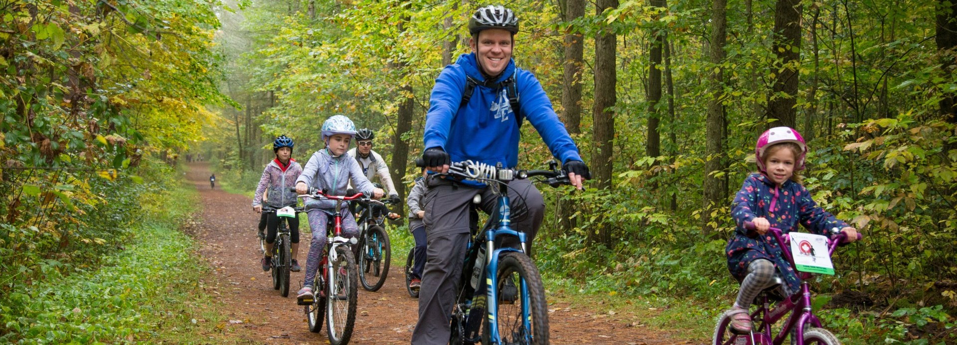 Durham Forest Mountain Biking family 