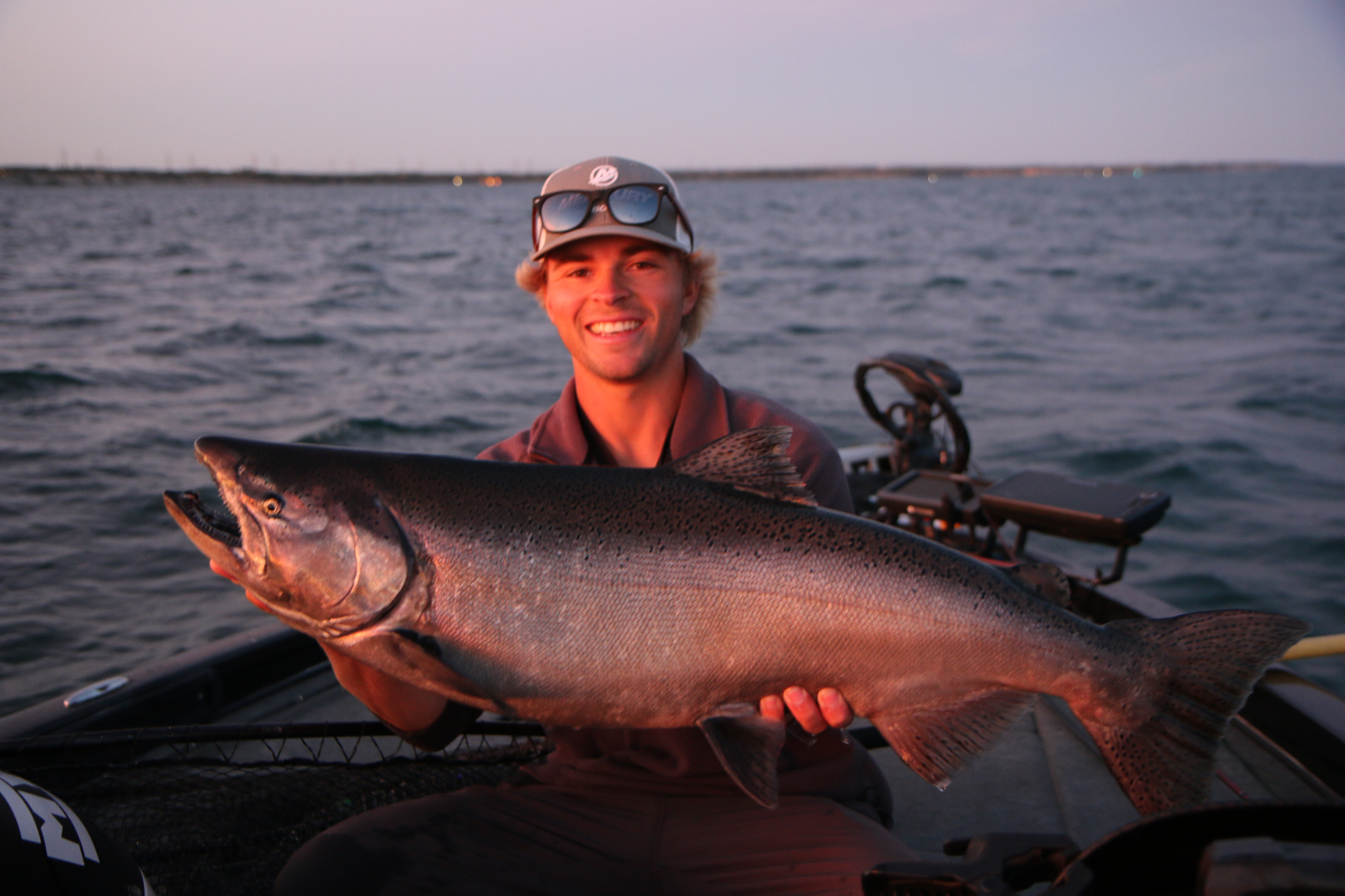 Cooper Gallant holding a fish