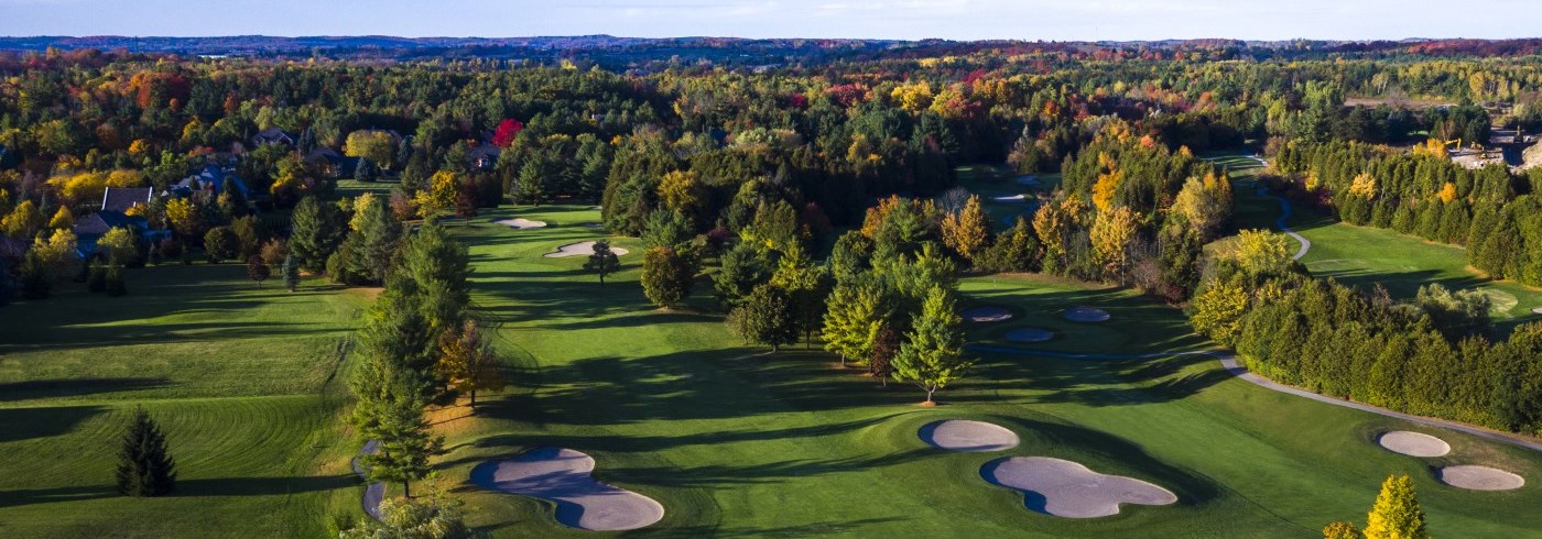 Aerial photo of golf course