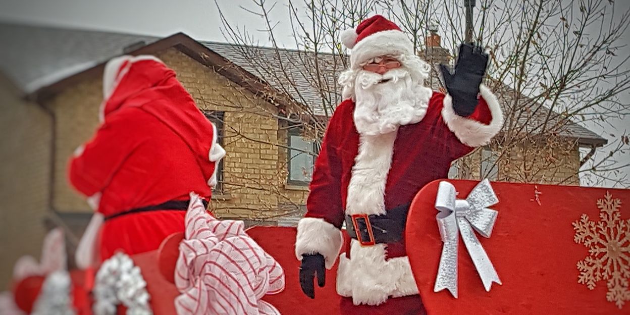 Santa Claus waving