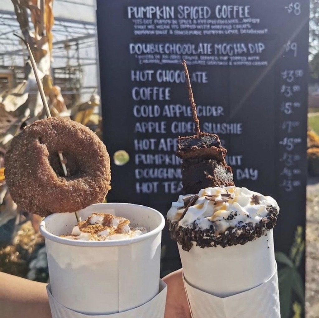 Pingles Farm pumpkin spiced coffee cups
