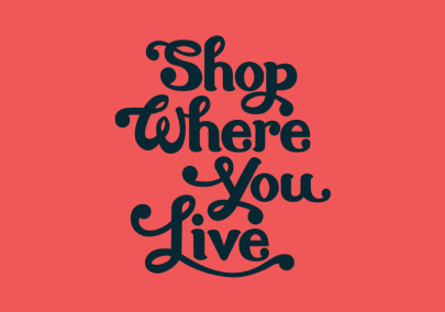 Image of text logo with the words Shop Where You Live