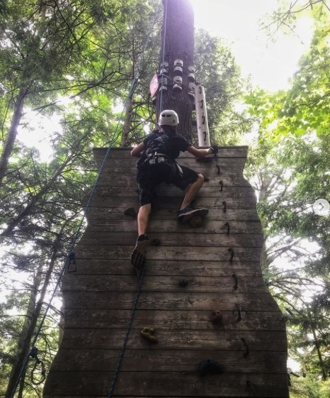 Climber on Treetop Trekking