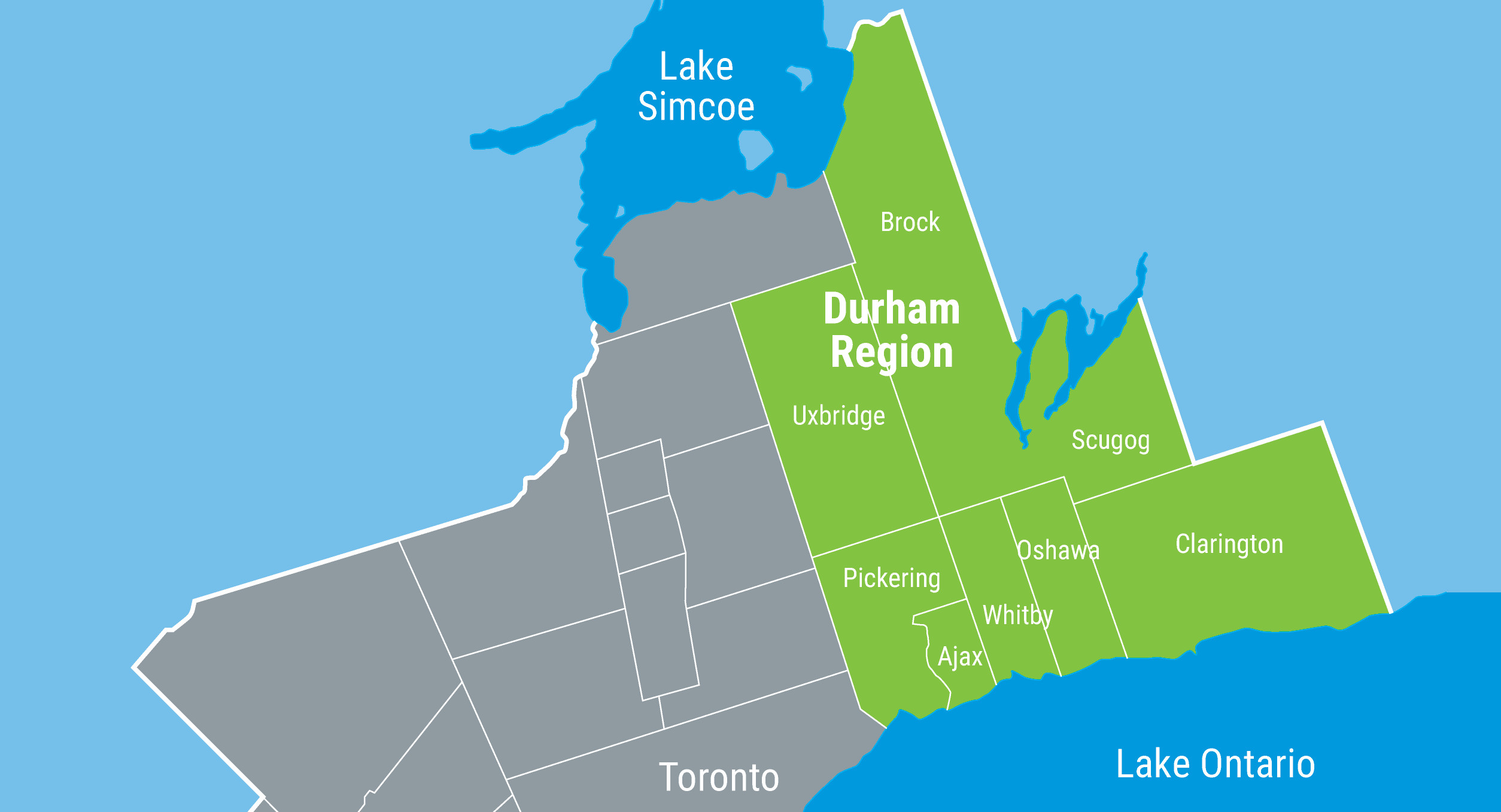  Map  Of Durham  Region 