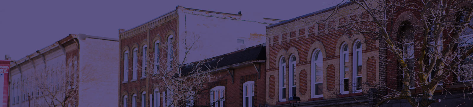 Historic buildings in Downtown Whitby.