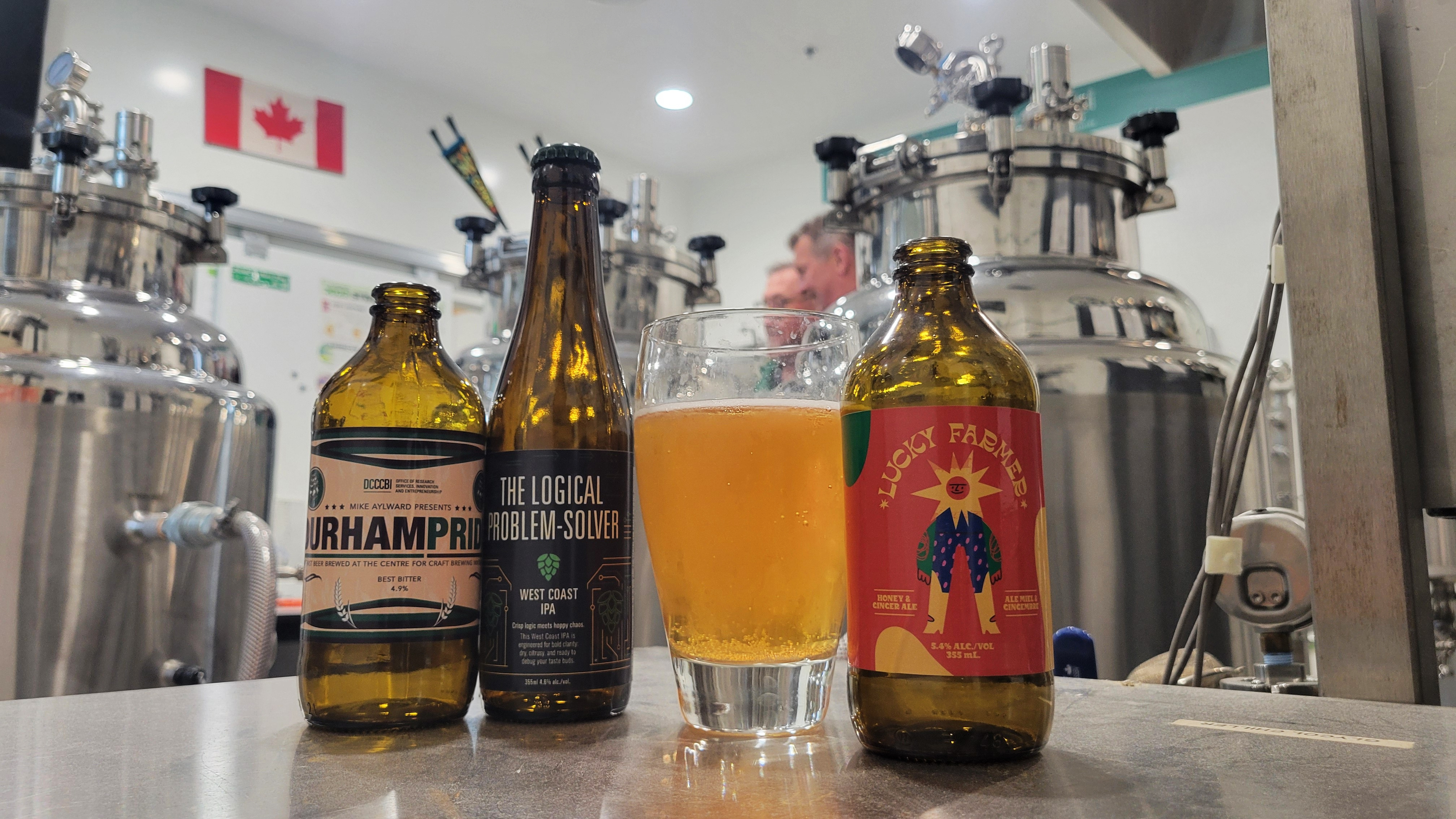 Beer at the Centre for Craft Beverage Innovation in Whitby, Ontario, Canada