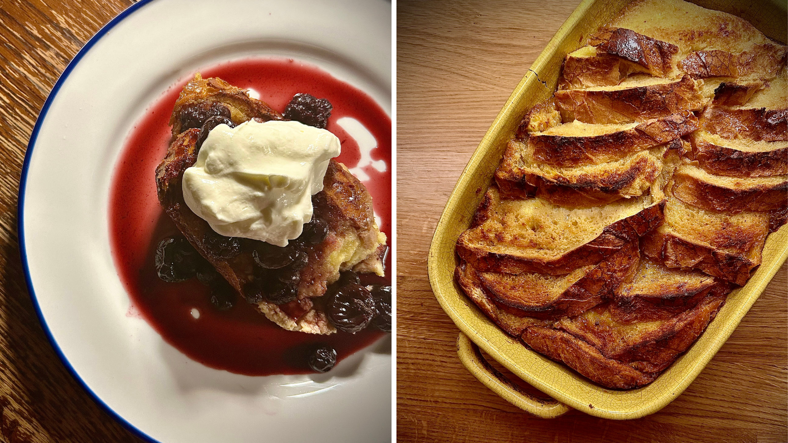 Honey French Toast Casserole with Fruit Wine Spiced Berry Syrup