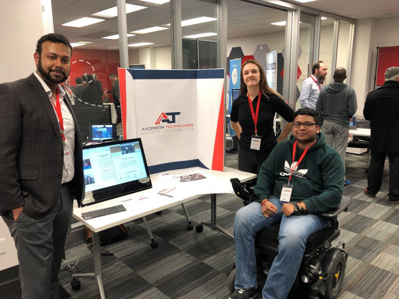 Axcessiom Technologies team at a Spark Centre event.