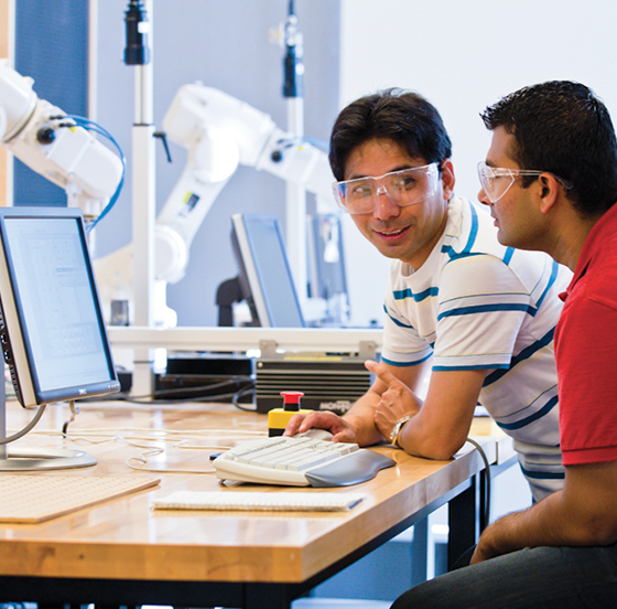 Ontario Tech University Students in lab