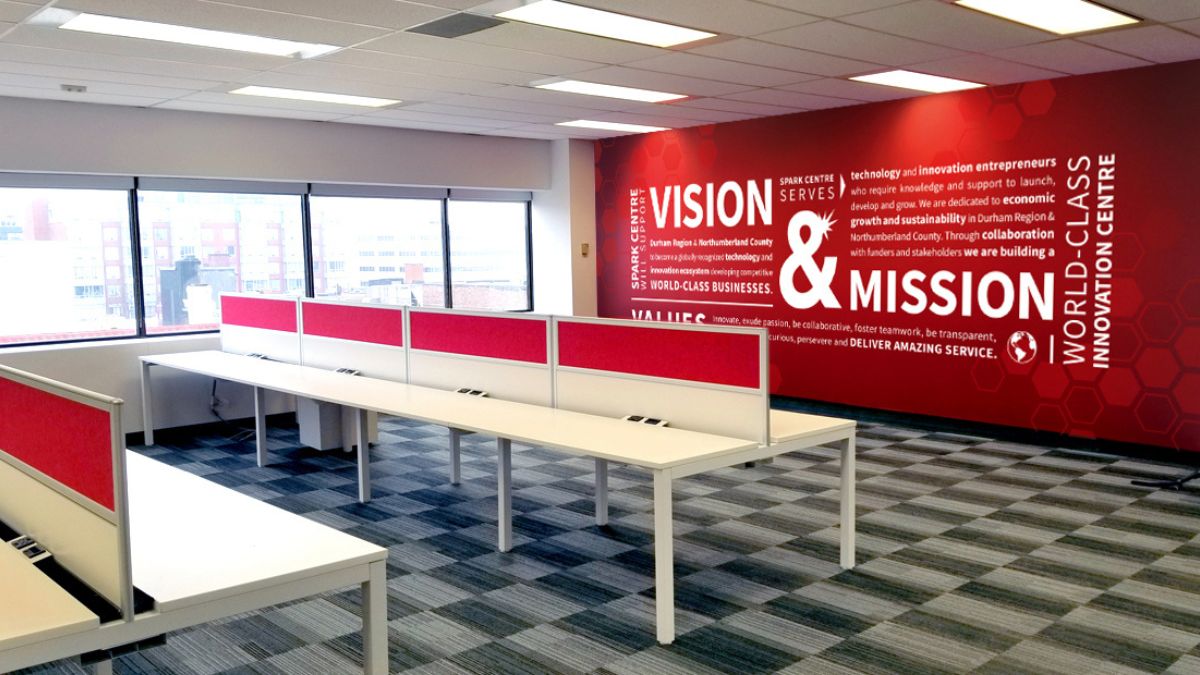 Office space at Spark Centre in Oshawa, Ontario, Canada