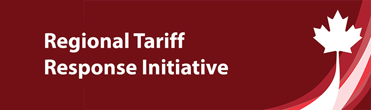 FedEv Ontario graphic with text that reads, "Regional Tariff Response Initative"