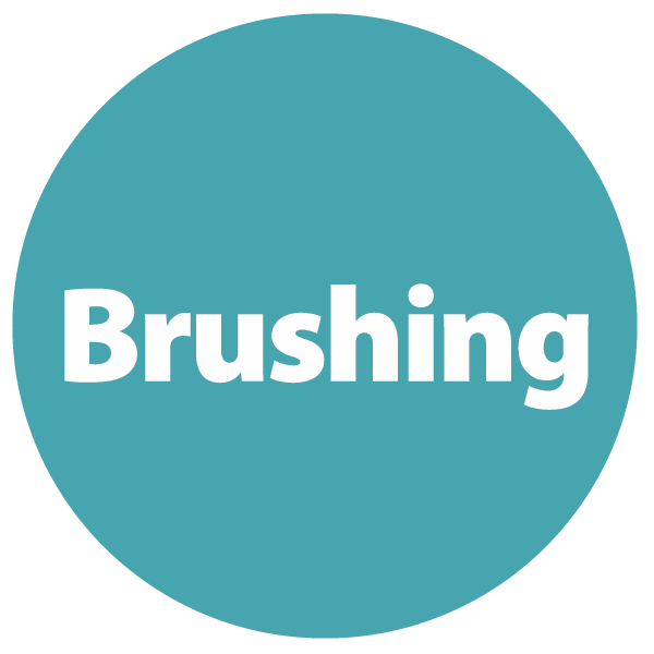 Brushing icon.