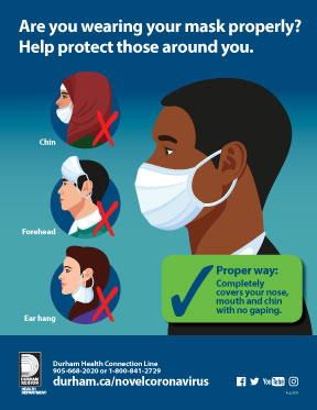 mask covid durham wear proper region wearing properly