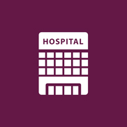 Hospital icon. Hospital icon.