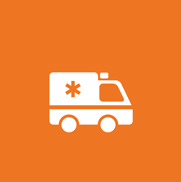 Ambulance icon. Ambulance icon.