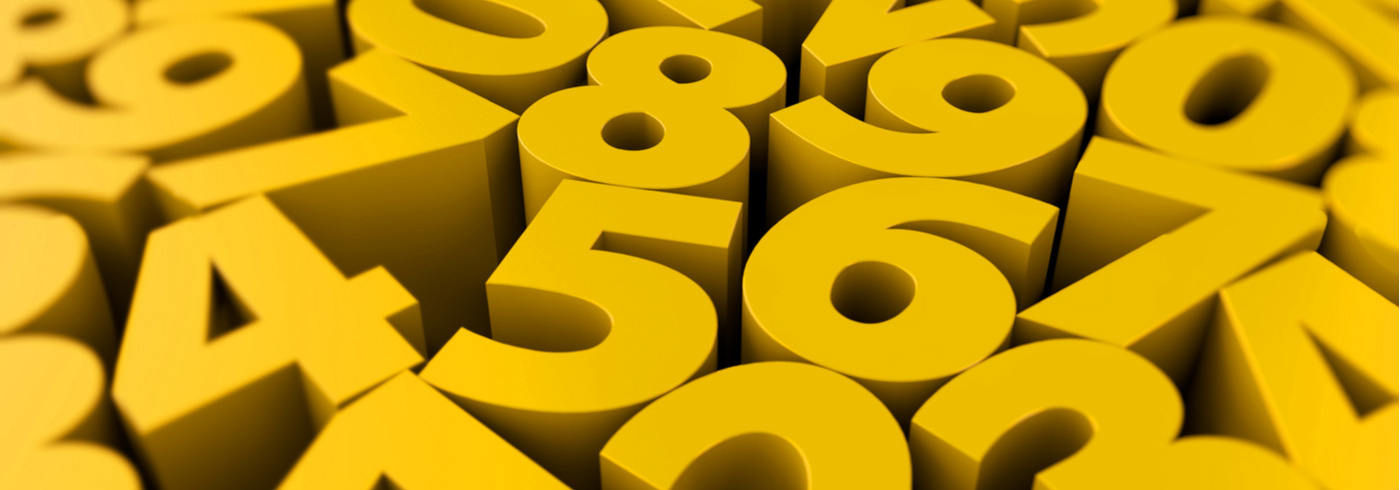 Yellow number blocks.