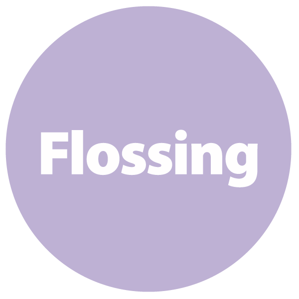 Flossing icon.