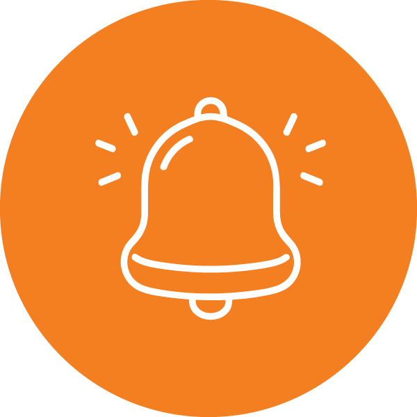 Alarm bell icon