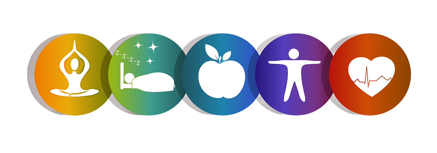 Healthy living icons Healthy living icons