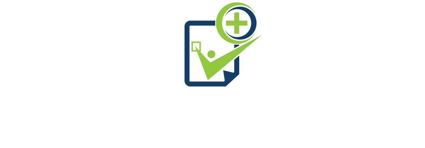 Icon of health symbol with a check mark.