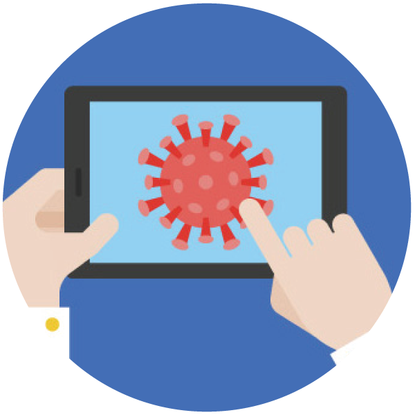 COVID-19 virus activity icon