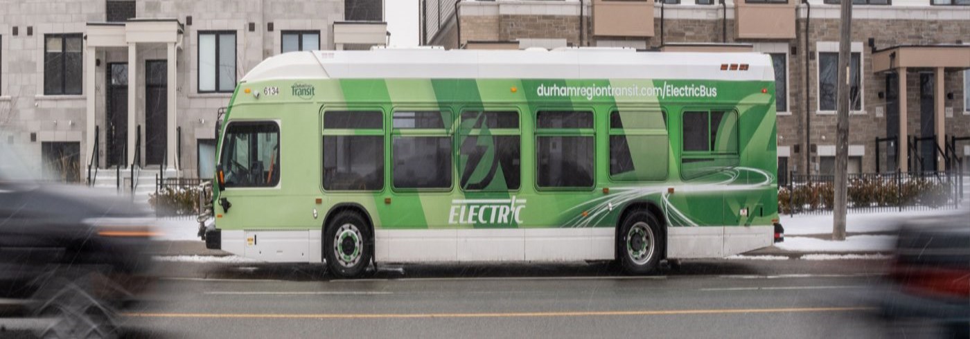 Banner image of Durham Region Transit Electric Bus