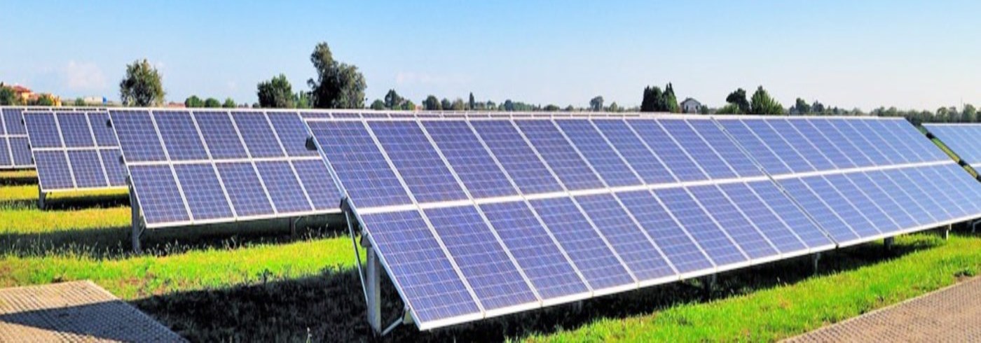 Image of a large solar panel on a sunny day