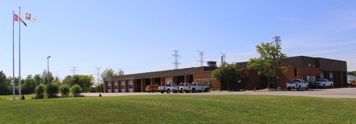 Exterior of Ajax-Pickering Depot