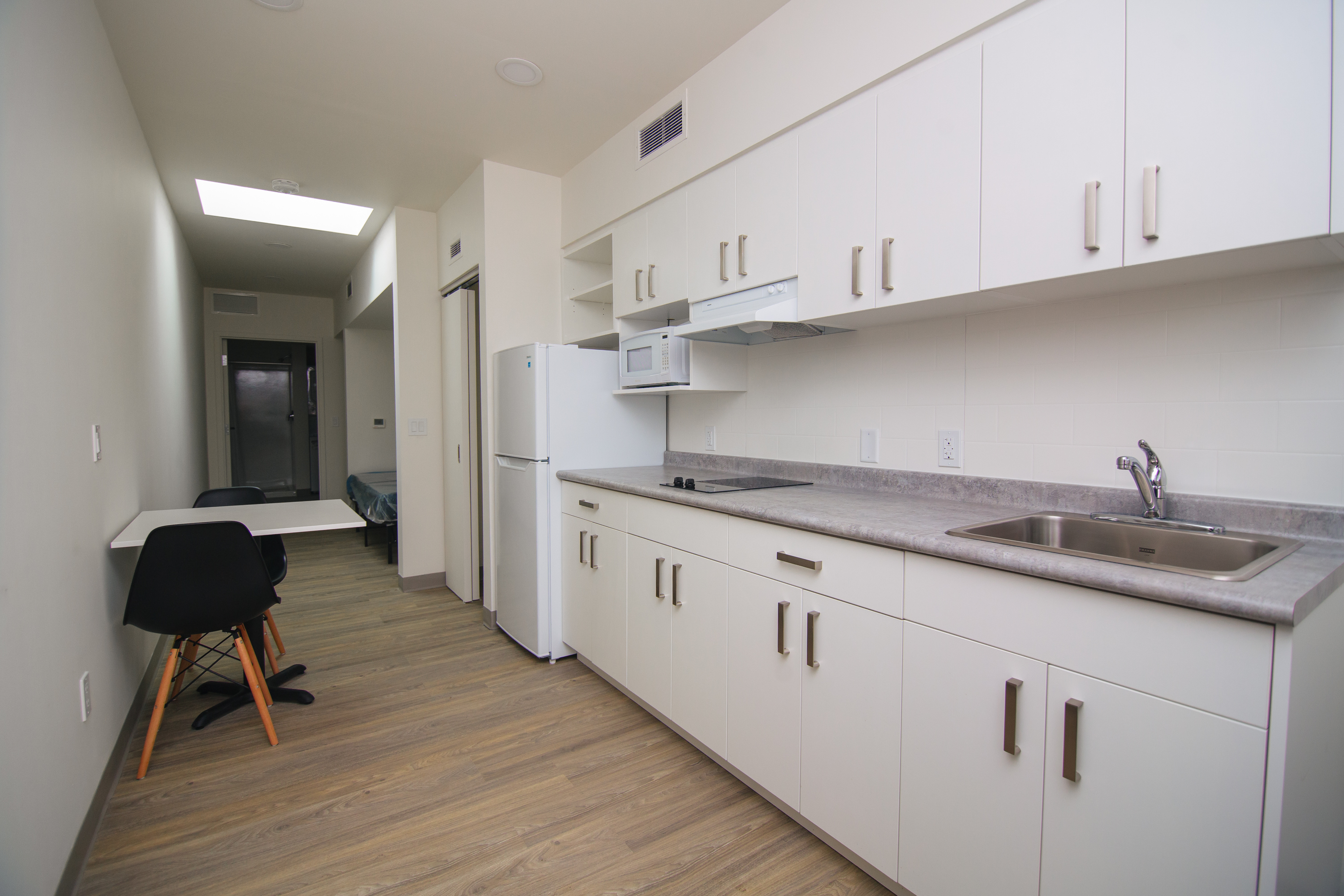 Kitchen in micro-home unit