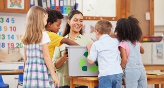 Kids in a classroom