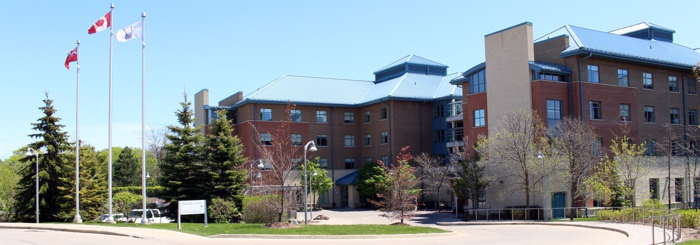 Exterior of the Region of Durham's Hillsdale Estates Long-Term Care Home in Oshawa