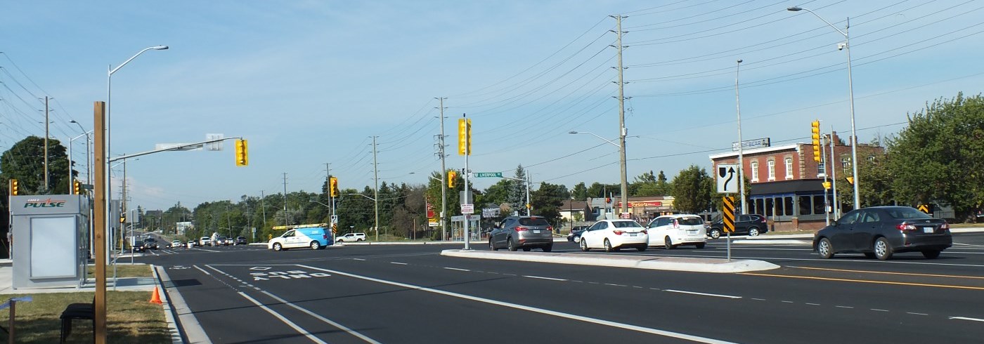 Vehicles driving on Liverpool Road in Pickering