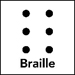 Six dots, braille