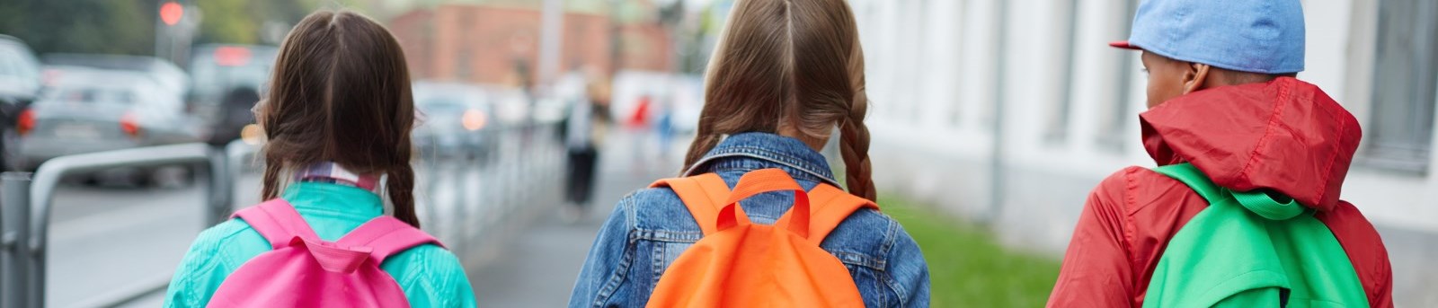 Kids walking to school