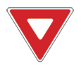 Yield sign.