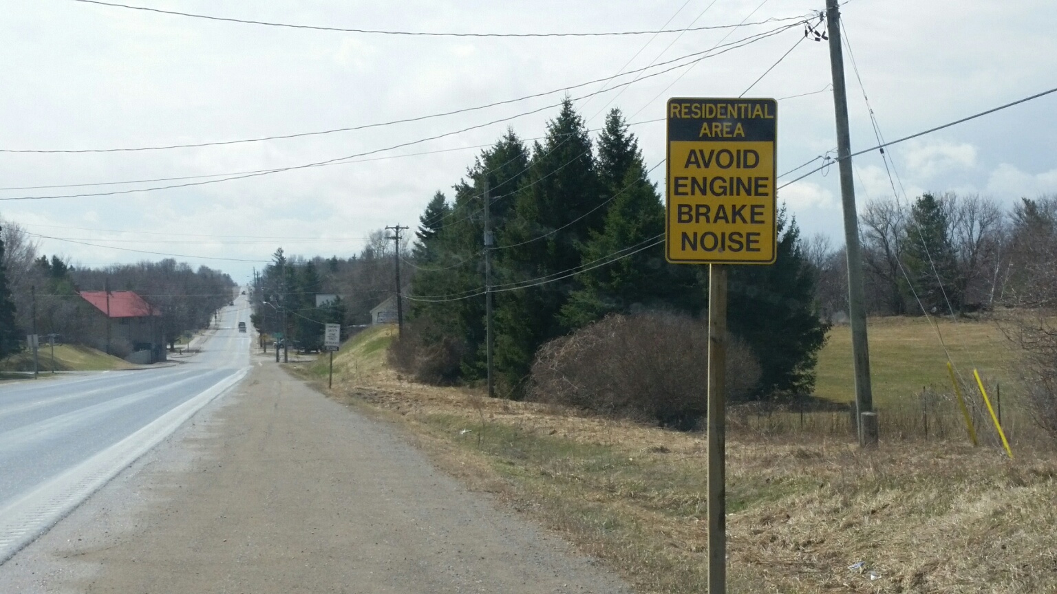 Engine Brake Noise Signage