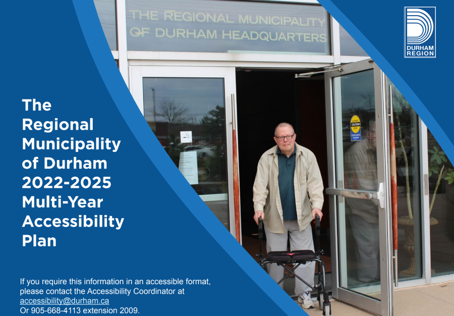 Cover page of the Durham Region 2022-2025 Multi-Year Accessibility Plan 