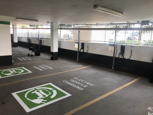 Electric vehicle charging stations 