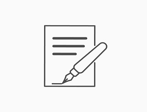 Paper and pen icon