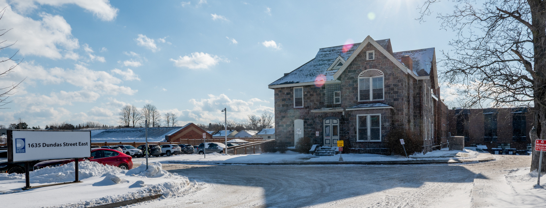 An exterior view of 1635 Dundas Street East.