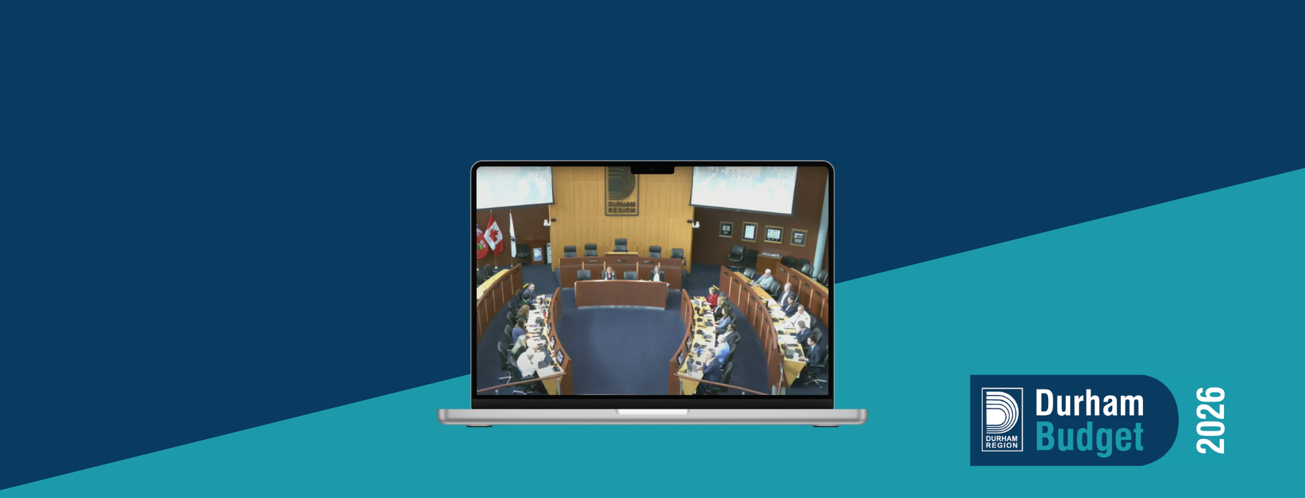 Still image of the live Budget Town Hall.