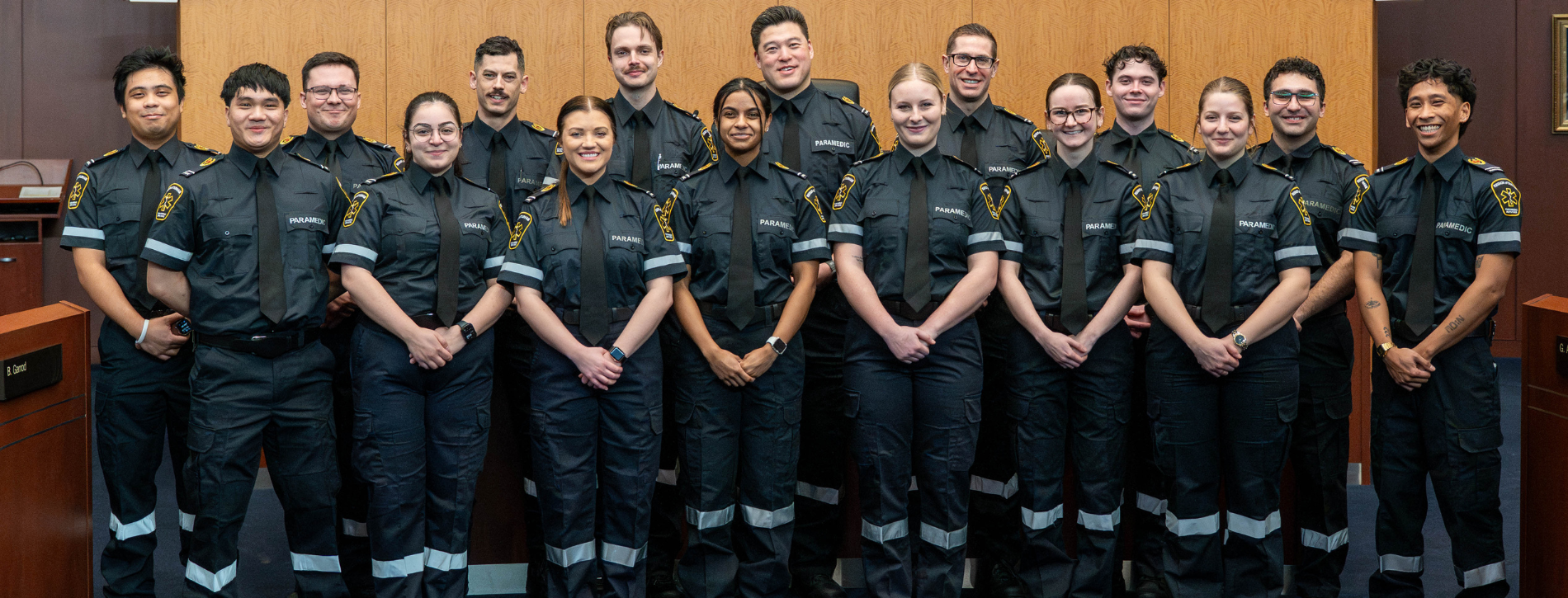 A group photo of the recent graduates. 