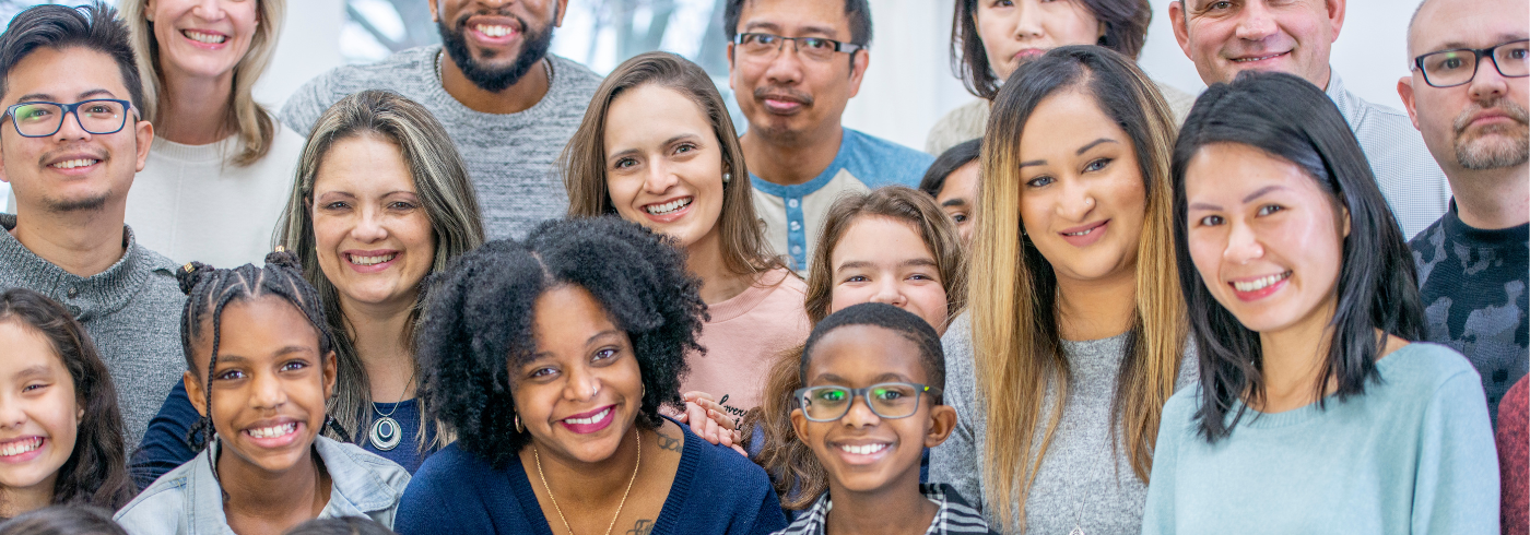 A group of people smiling.