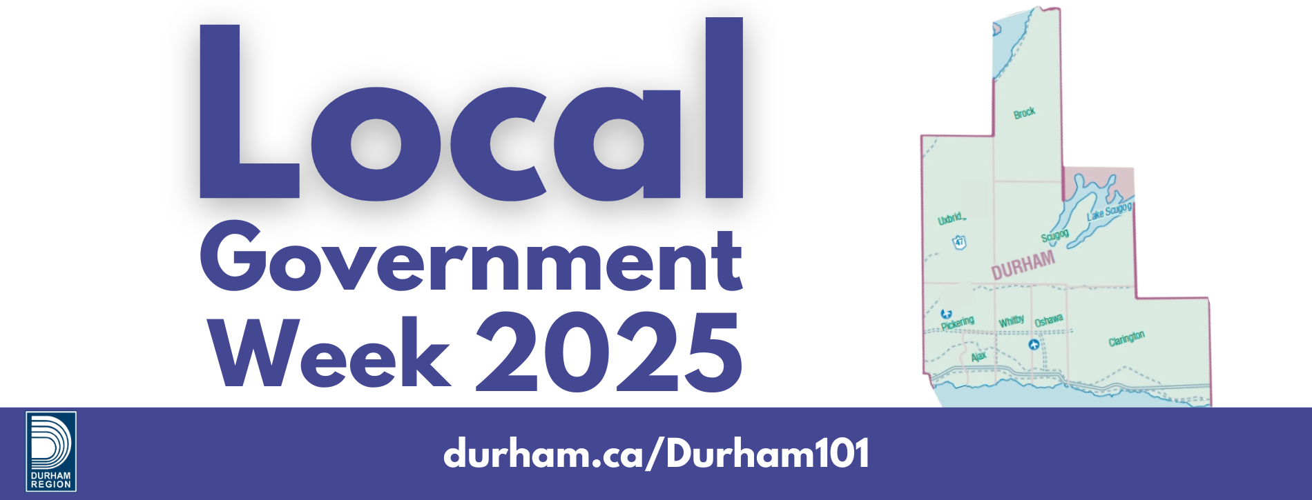 A graphic with text and icons that shows which services each level of government in Canada is responsible for.