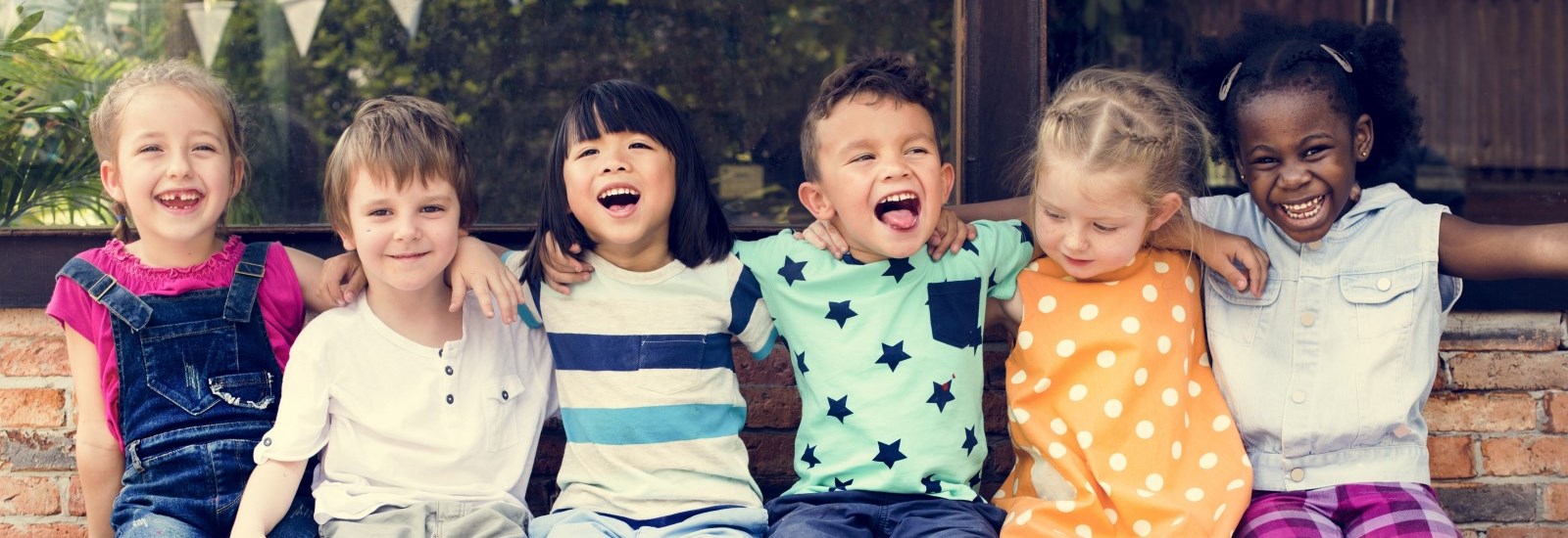 Group of kids smiling